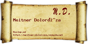 Meitner Doloróza névjegykártya